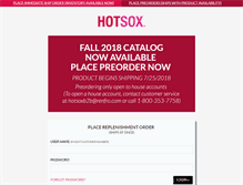 Tablet Screenshot of hotsoxb2b.com